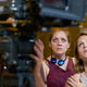 Augustine Frizzell on set